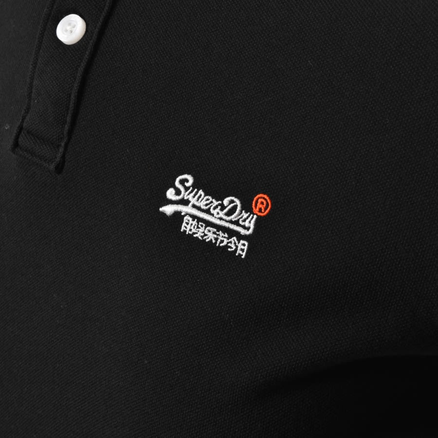 Alternative Image for ProductSuperdry Classic Polo T Shirt Black3